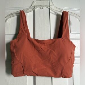 Stori salmon/terracotta sports bra Sz S/M Active Lounge Athleisure Gym Yoga